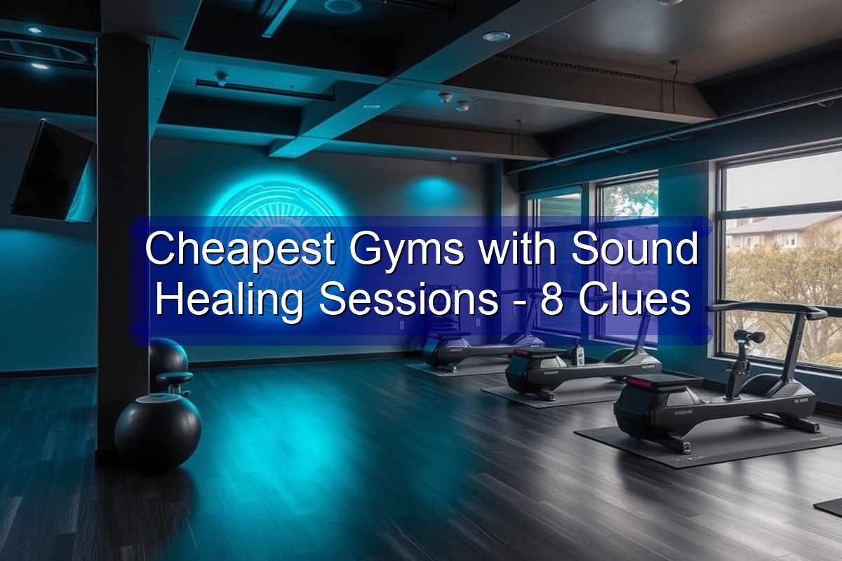 Cheapest Gyms with Sound Healing Sessions - 8 Clues