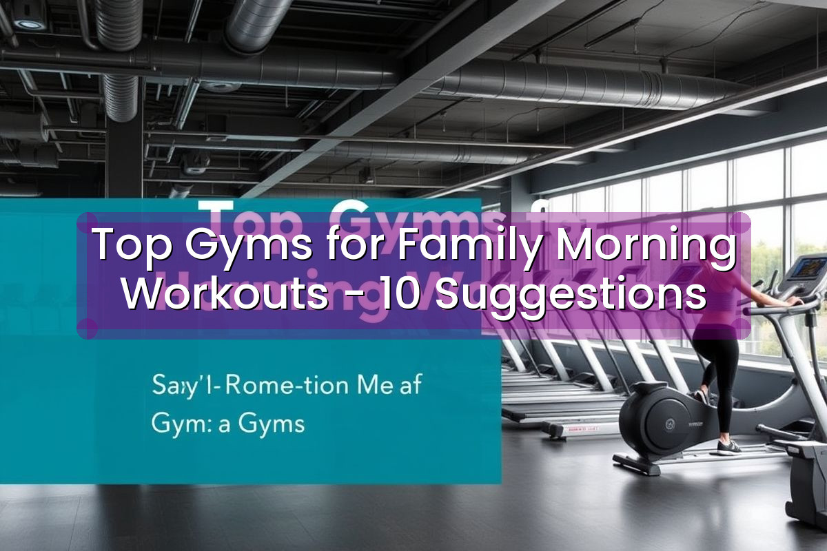 Top Gyms for Family Morning Workouts - 10 Suggestions