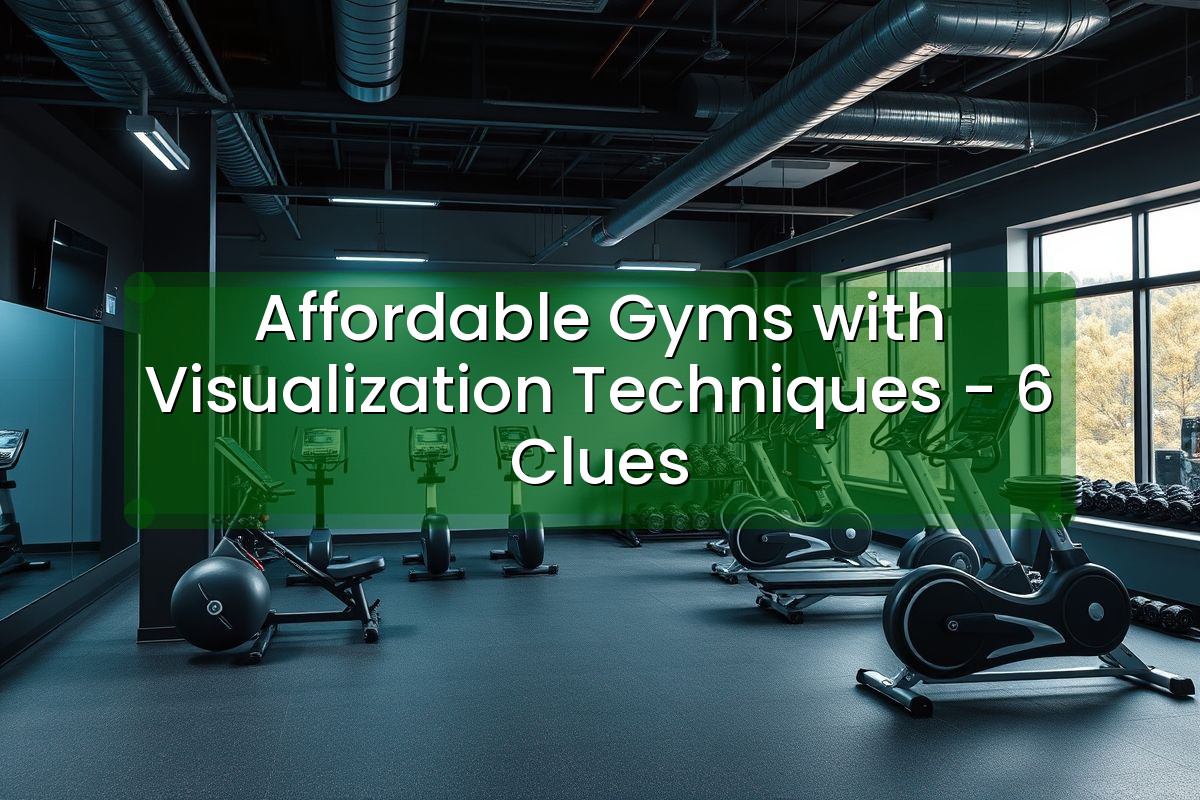 Affordable Gyms with Visualization Techniques - 6 Clues