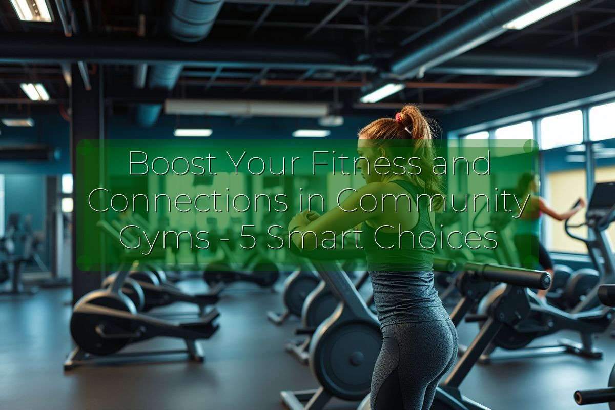 Boost Your Fitness and Connections in Community Gyms - 5 Smart Choices