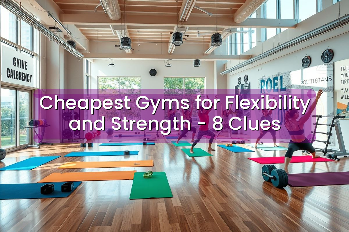 Cheapest Gyms for Flexibility and Strength - 8 Clues