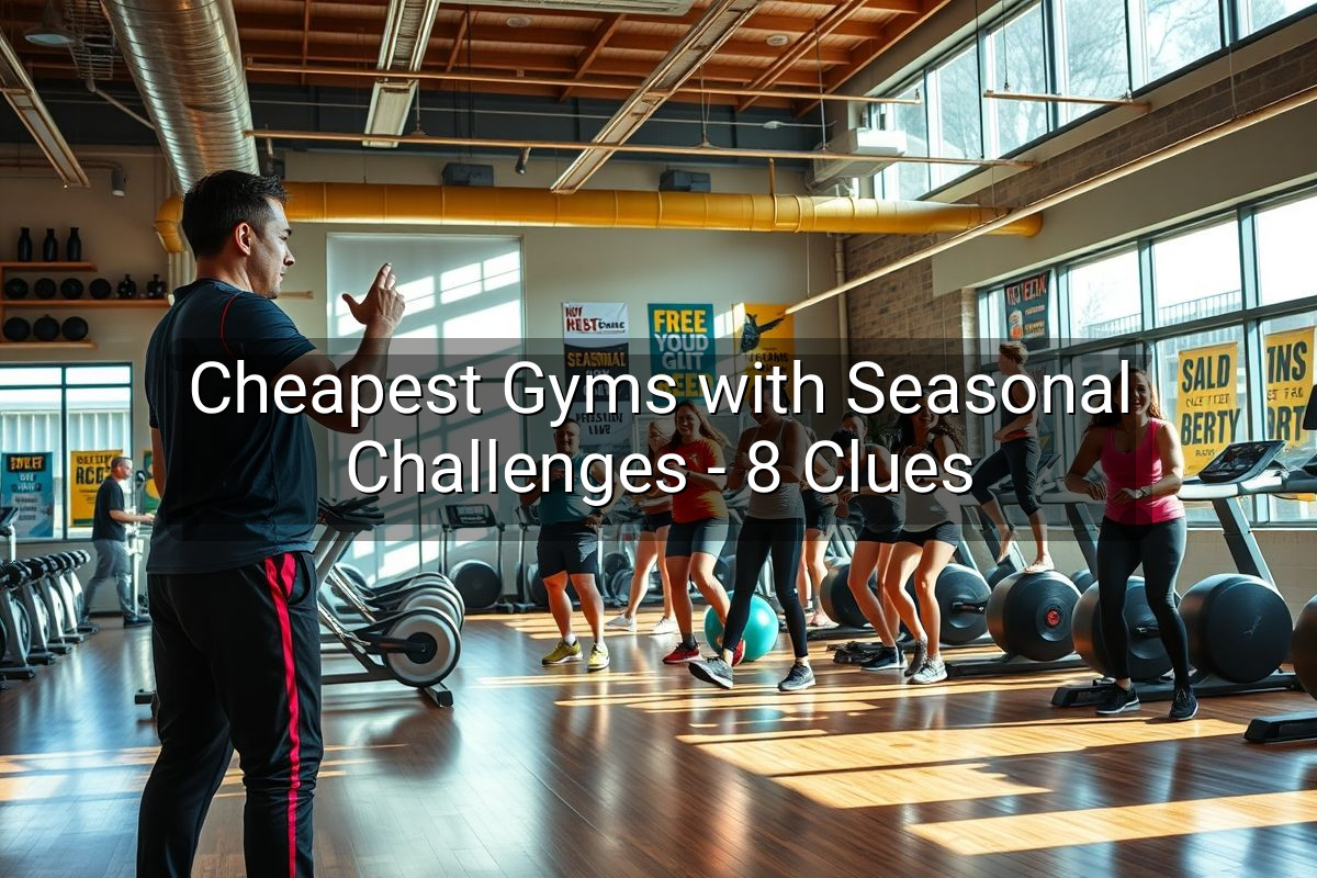Cheapest Gyms with Seasonal Challenges - 8 Clues