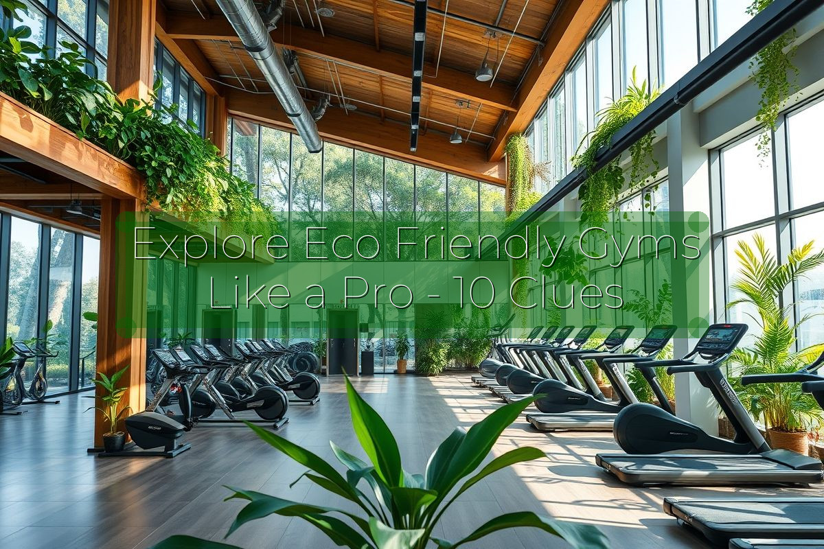 Explore Eco Friendly Gyms Like a Pro - 10 Clues
