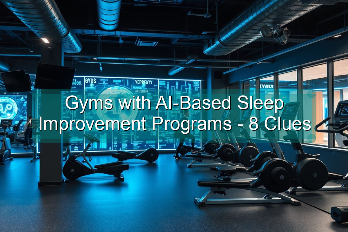 Gyms with AI-Based Sleep Improvement Programs - 8 Clues