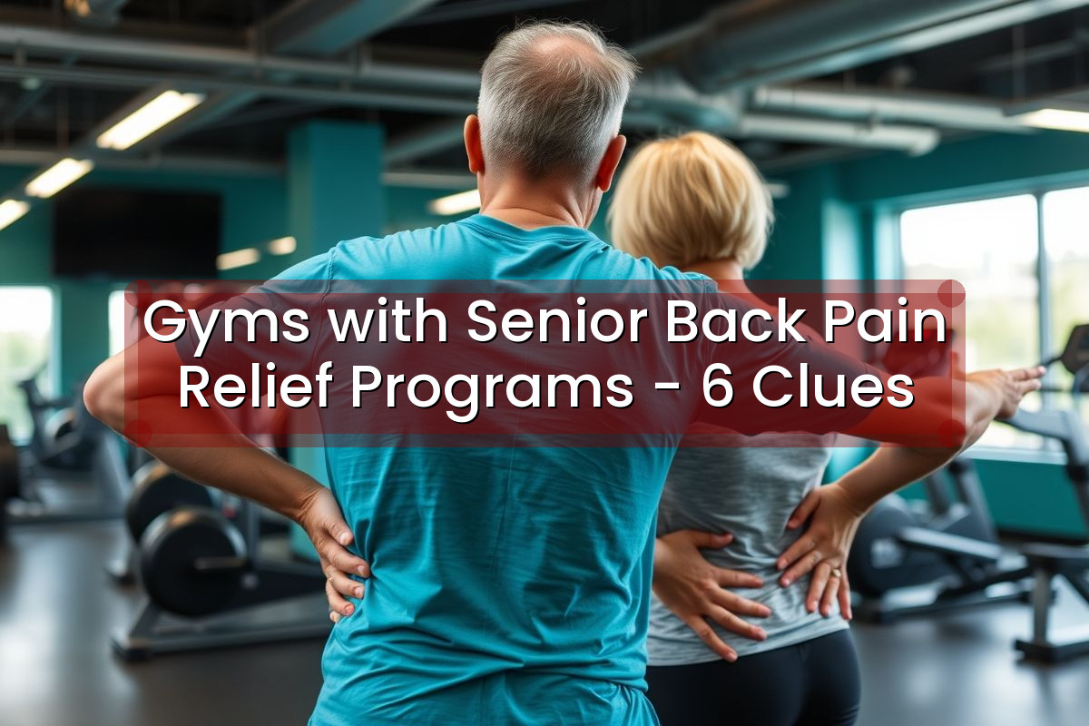 Gyms with Senior Back Pain Relief Programs - 6 Clues