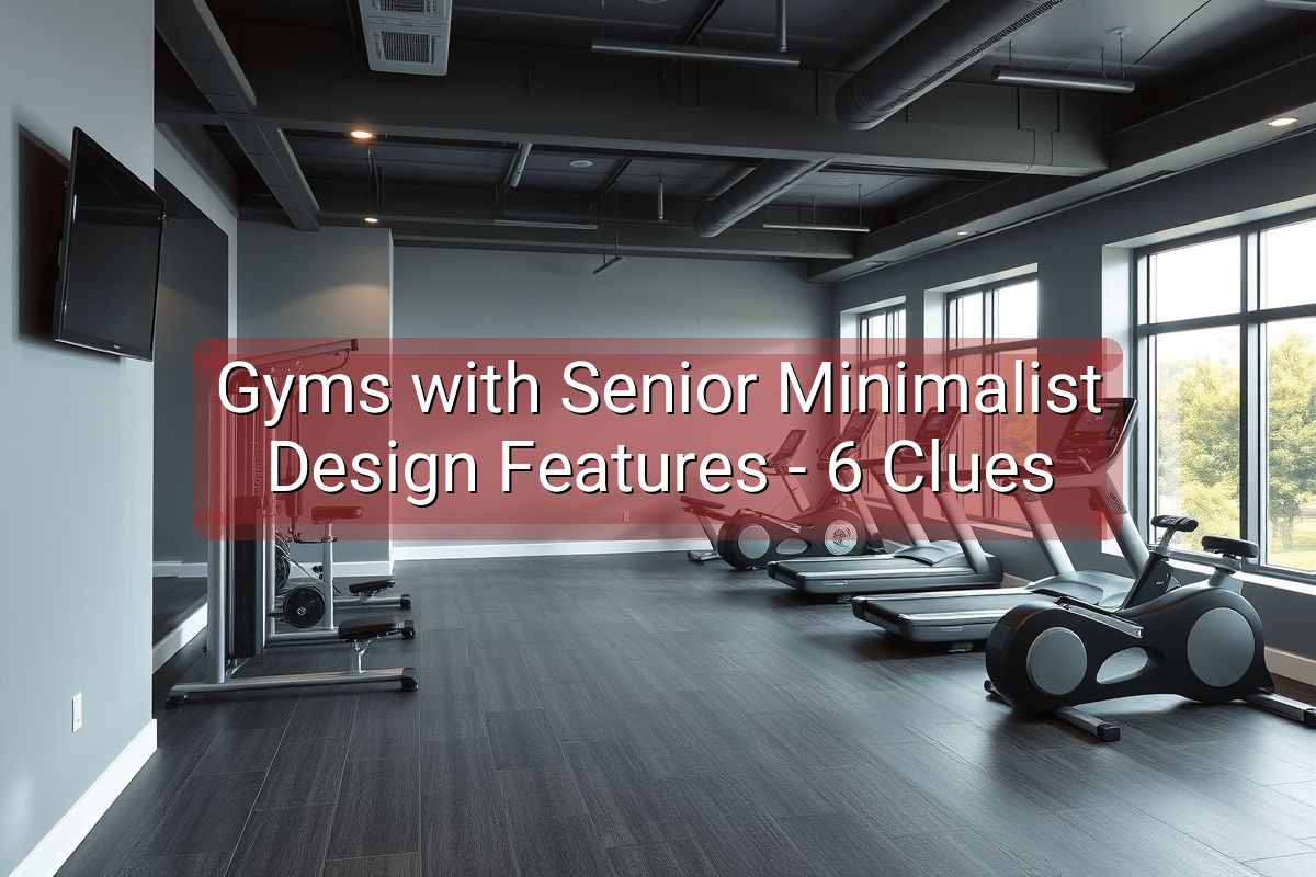 Gyms with Senior Minimalist Design Features - 6 Clues