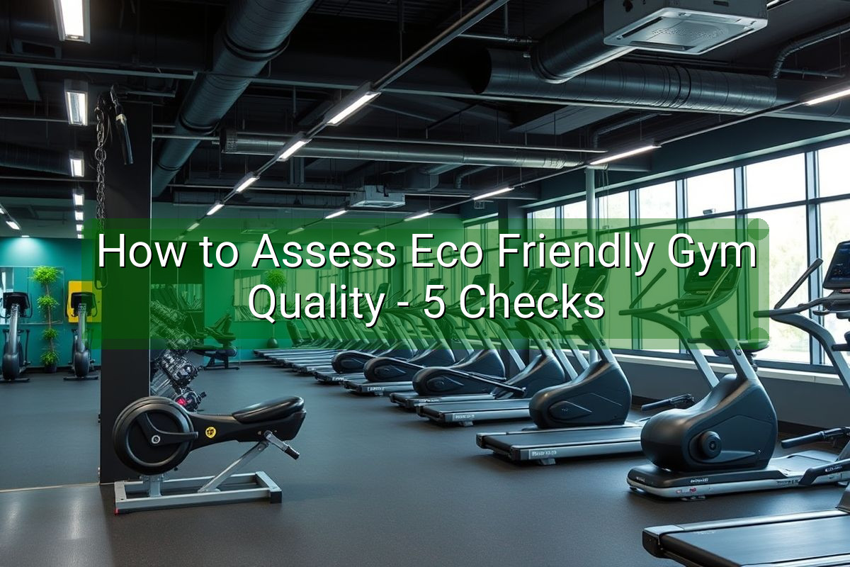 How to Assess Eco Friendly Gym Quality - 5 Checks