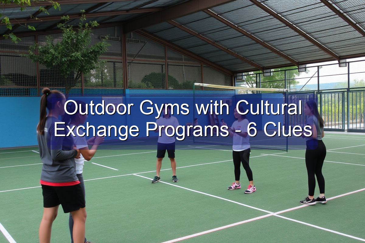 Outdoor Gyms with Cultural Exchange Programs - 6 Clues
