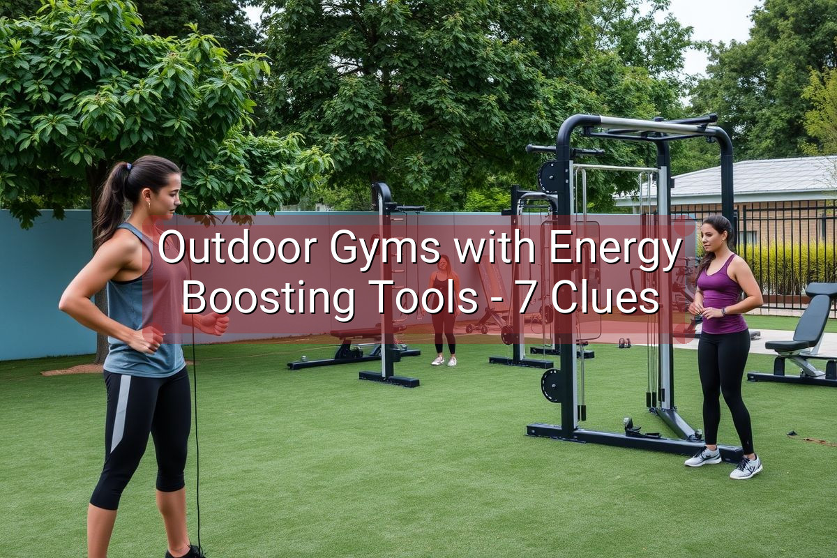 Outdoor Gyms with Energy Boosting Tools - 7 Clues