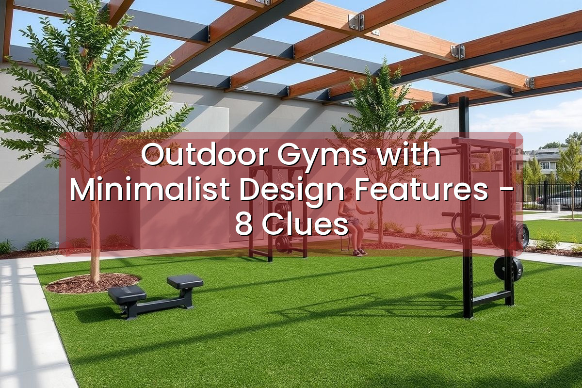 Outdoor Gyms with Minimalist Design Features - 8 Clues