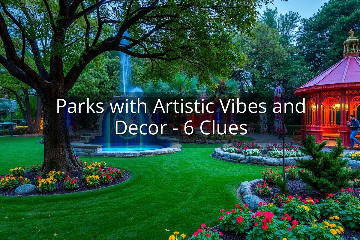 Parks with Artistic Vibes and Decor - 6 Clues