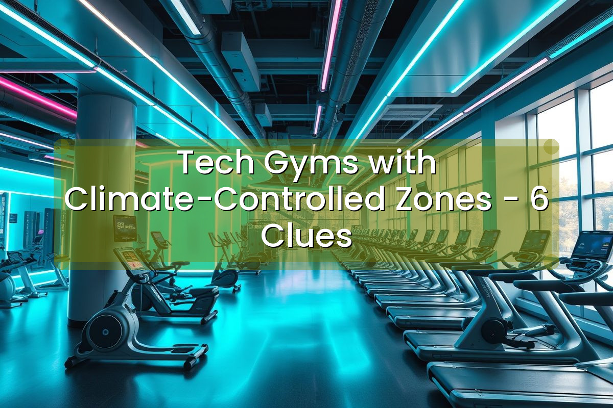 Tech Gyms with Climate-Controlled Zones - 6 Clues