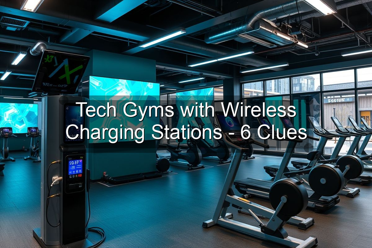 Tech Gyms with Wireless Charging Stations - 6 Clues