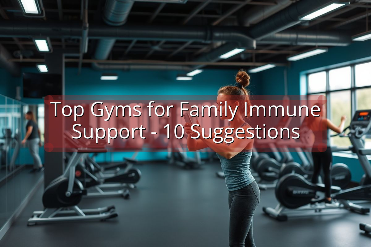 Top Gyms for Family Immune Support - 10 Suggestions