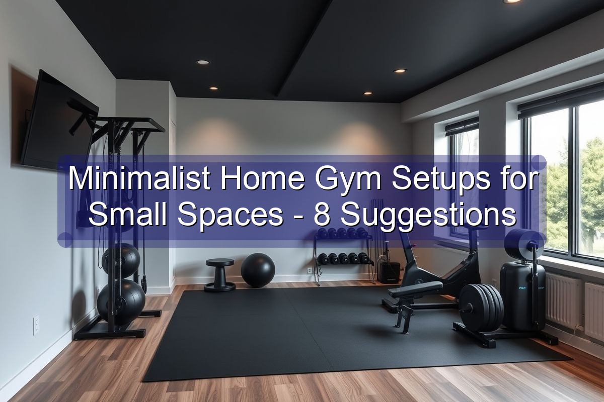 Minimalist Home Gym Setups for Small Spaces - 8 Suggestions