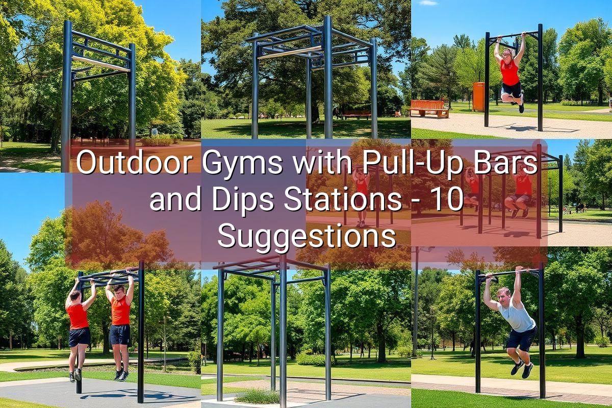 Outdoor Gyms with Pull-Up Bars and Dips Stations - 10 Suggestions